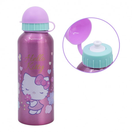 BOTELLA ALUMINIO ALTA 530 ML HELLO KITTY