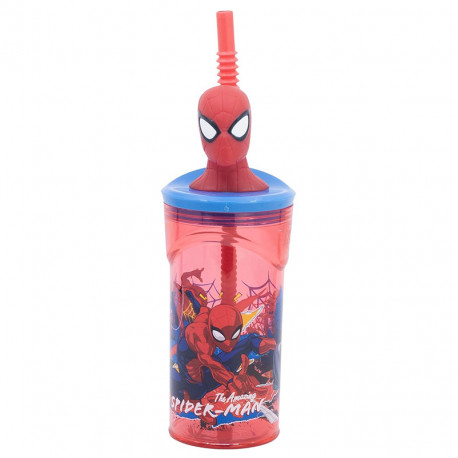 VASO FIGURITA 3D 360 ML SPIDERMAN MOVING TARGET