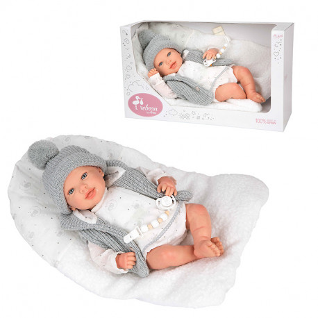MUÑECA REBORN ARIAS 45 CM DANIELA COJIN 