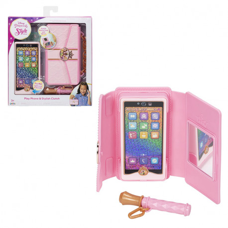 DISNEY PRINCESS TELEFONO MOVIL CON PORTA MOVIL Y ACCESORIOS