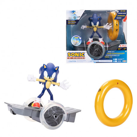 COCHE RC SKATE + FIGURA EXTRAIBLE SONIC 15 CM 