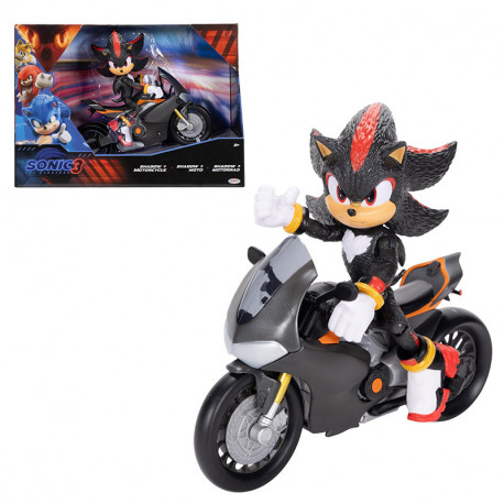 FIGURA SONIC SHADOW 13 CM + MOTOCICLETA