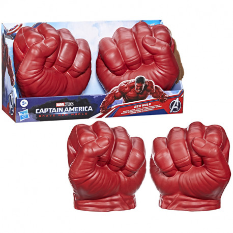 AVENGERS CAPITAN AMERICA SUPER PUÑOS GAMMA DE HULK ROJO