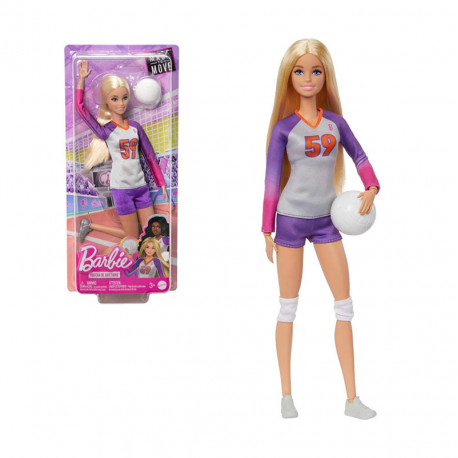 BARBIE MADE TO MOVE JUGADORA DE VOLEIBOL MUÑECA