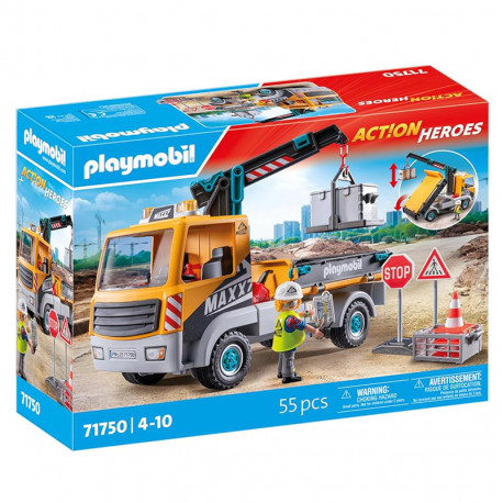 CONSTRUCCION CAMION DE CONSTRUCCION CON GRUA