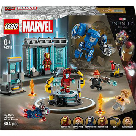 MARVEL LABORATORIO DE IRON MAN SALA DE ARMADURAS