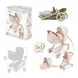 VERONA COCHE DE MUÑECA 3X1 PLEGABLE