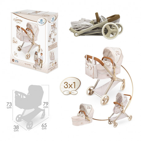 VERONA COCHE DE MUÑECA 3X1 PLEGABLE