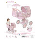 SOPHIE COCHE DE MUÑECA PLEGABLE CON SOMBRILLA Y BOLSO