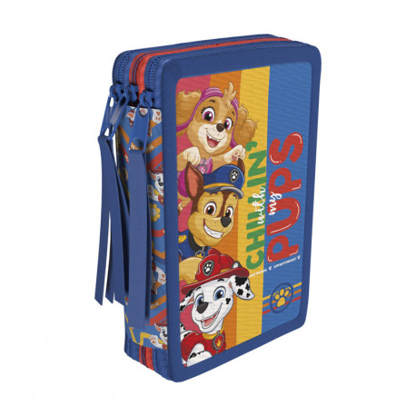PATRULLA CANINA PLUMIER 3 PISOS CON MATERIAL ESCOLAR