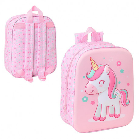 MOCHILA GUARDERIA 3D SAFTA UNICORN 3D