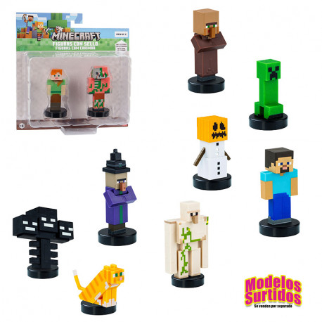 MINECRAFT FIGURA PACK DE 2 SDO. BLISTER