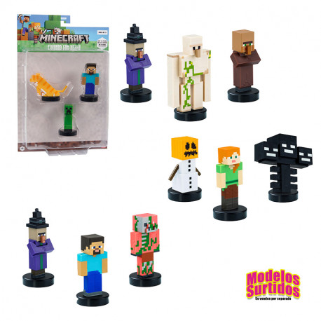 MINECRAFT FIGURA PACK DE 3 SDO. BLISTER