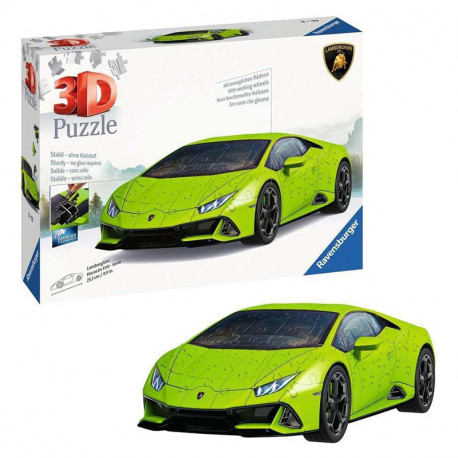 PUZZLE 3D LAMBORGHINI HURACAN EVO VERDE