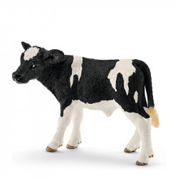 FIGURA TERNERO FRISON DE MANCHAS NEGRAS