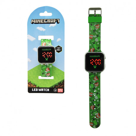 RELOJ LED MINECRAFT 