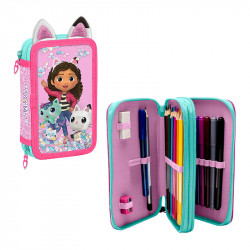 ESTUCHE 2 CREMALLERAS GABBYS DOLLHOUSE 