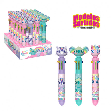 BOLIGRAFO 6 COLORES CON TOPPER SWEET DREAMS & FRIENDS 