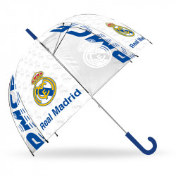PARAGUAS TRANSPARENTE CAMPANA REAL MADRID 