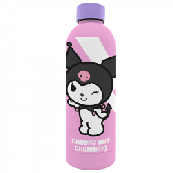 CANTIMPLORA TACTO SUAVE  ACERO INOXIDABLE 800ML KUROMI