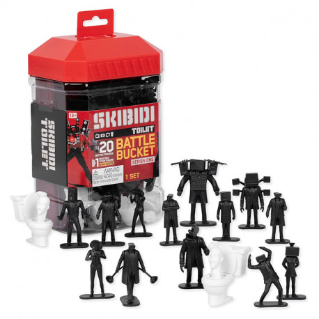 SKIBIDI TOILET - BATTLE BUCKET MINI FIGURAS