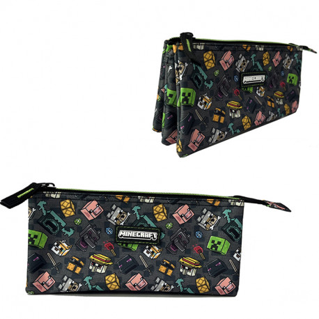 ESTUCHE TRIPLE PIXEL 25 MINECRAFT