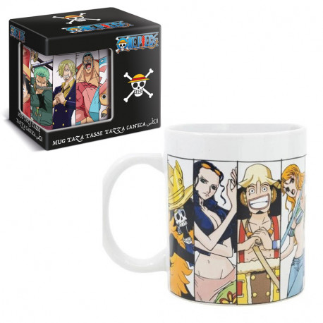 TAZA CERAMICA 325 ML EN CAJA REGALO ONE PIECE CREW BATTLE YOUNG ADULT
