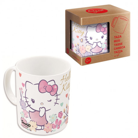 TAZA CERAMICA SUBLIM 325 ML HELLO KITTY