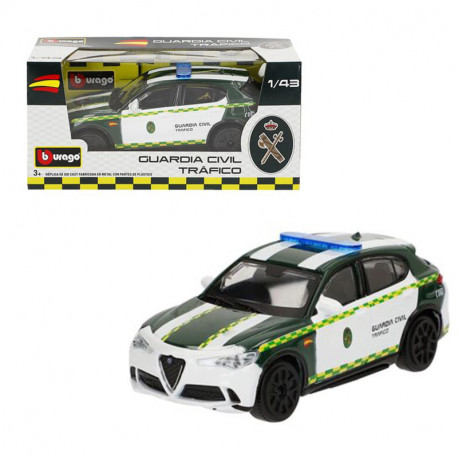 BURAGO 1:43 ALFA ROMEO GIULIA GUARDIA CIVIL METAL