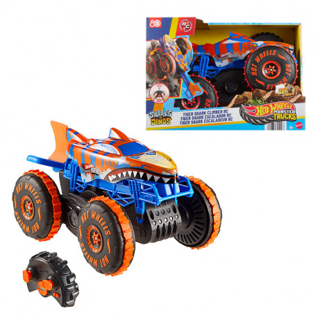 HOTWHEELS MONSTER TRUCKS TIGER SHARK CLIMBER RADIO CONTROL