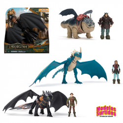 DRAGONS SURTIDO DRAGONES CON VIKINGO