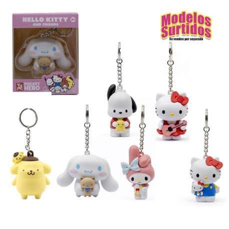 LLAVEROS HELLO KITTY POCKET & FRIENDS 6 CM 
