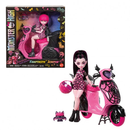 MONSTER HIGH DRACULAURA Y SU SCOOTER