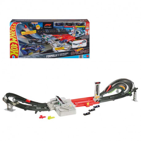 HOTWHEELS RACING F1 MOTORIZADA + 3 COCHES