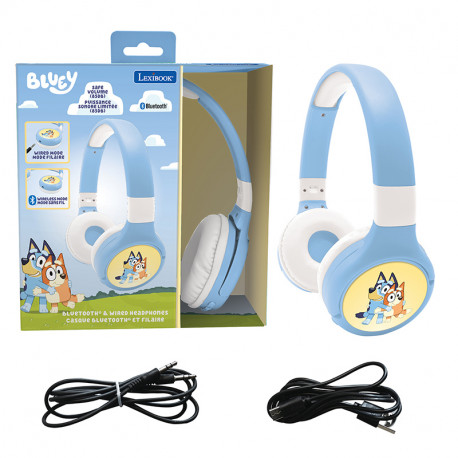 AURICULARES PLEGABLES 2 EN 1 BLUETOOTH Y CON CABLE BLUEY