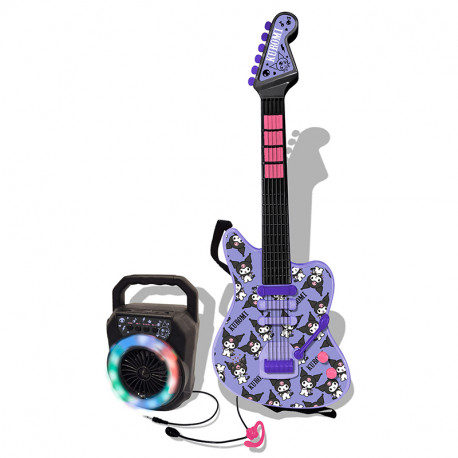 GUITARRA ELECTRONICA Y BAFLE CON BLUETOOTH KUROMI