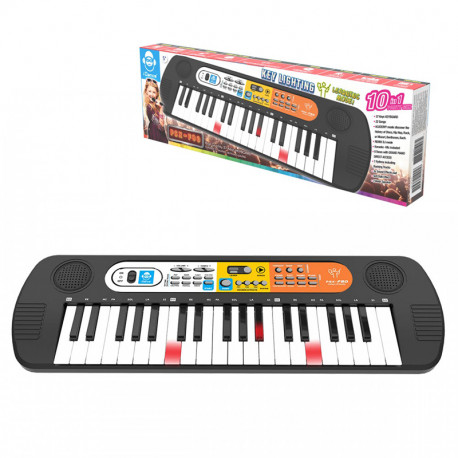 IDANCE TECLADO LUMINOSO 37 TECLAS 10 EN 1