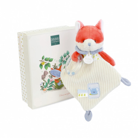 DOUDOU SONAJERO DE PELUCHE ZORRO ROMARIN