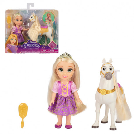 DISNEY PRINCESAS SET REGALO RAPUNZEL 15CM Y CABALLO MAXIMUS