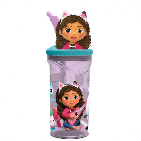 VASO FIGURITA 3D 360 ML GABBYS DOLLHOUSE