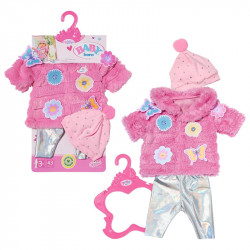 BABY BORN SET DE ABRIGO ROSA 43CM