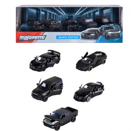 MAJORETTE GIFTPACK 5 COCHES NEGROS 