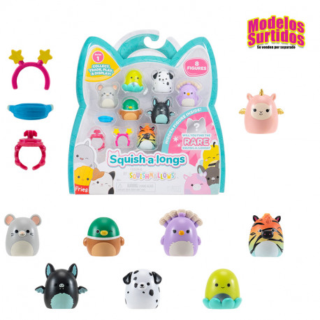 SQUISH-A-LONGS  PACK DE 8 SURTIDO