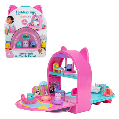 SQUISH-A-LONGS MOCHILA PARTY PACK PLAYSET