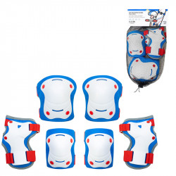 KIT RODILLERAS CODERAS INF T.XS/S OLSSON ROJO/AZUL