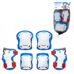 KIT RODILLERAS CODERAS INF T.S/M OLSSON ROJO/AZUL