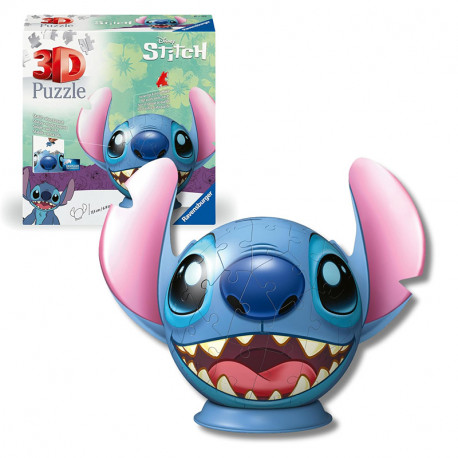 PUZZLE 3D BALL 72P STITCH CON OREJAS