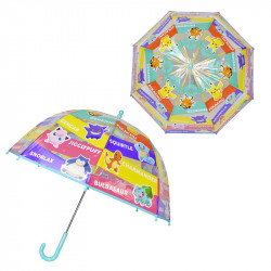 PARAGUAS MANUAL INFANTIL TRANSP. POKEMON BURBUJA 48 CM