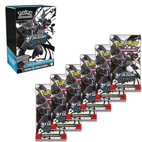POKEMON LOTE DE SOBRES DE MEJORA DE ESCARLATA Y PURPUTA FULGOR NEGRO