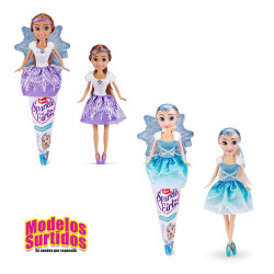 MUÑECA EN CONO 27CM PRINCESA DE INVIERNO
